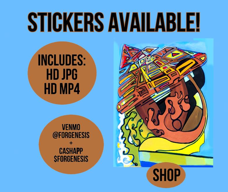 Pyramids & Outer Space Stickers Available!